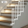 thumbnail image 3 of 85*20cm Iron Side Mount Stair Railing Hand Rail Guardrail Decorative Railing N-Shaped, 3 of 16