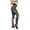 Grey, variant on Women's Patriotic High Waisted Compression Leggings Custom Color American Flag Print Tummy Control Yoga Pants 4-Way Stretch Non See-through Workout Bottoms for Running Pilates Gym, Blue, L