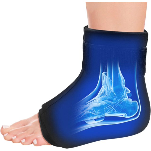 Pack de Glace pour Cheville Pack de Glace pour Soin Chaud Froid - Soin des Pieds Pack de Glace pour Pieds Réutilisable Gel Soulagement de l'Inconfort du Talon Cheville Eolaks