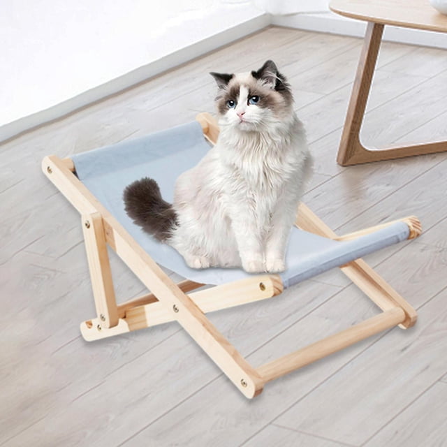 Silla hamaca para gatos Cama rascador para gatos Silla informal para gatos de madera resistente Mano de obra fina Altura ajustable multipropósito para Estilo C Yinane Hamaca para gatos