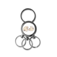 thumbnail image 1 of Llavero de Acero Inoxidable Anillo de Metal Casa Platos Ilustrar Regalo, 1 of 3