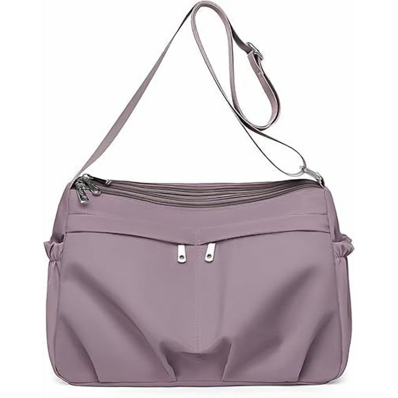 KXF Crossboby Bags for Women Waterproof Multi-Pocket Nylon Crossboby Purse Medium Purses Shoulder Handbags Pocketbooks