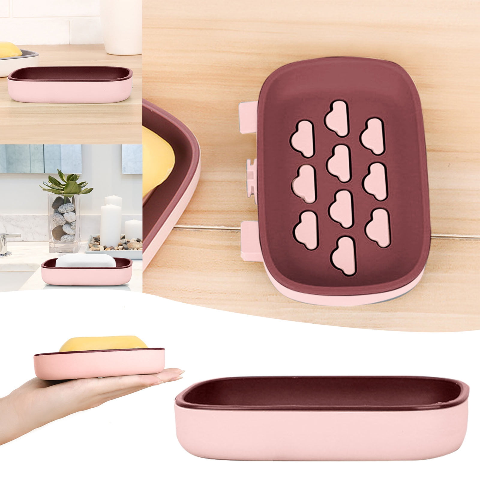 ONHUON Creative Cloud Soap Box Wall Mounted Paste Soap Rack Household