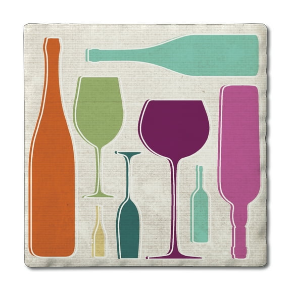 Thirstystone "Retro Wine" Single Tumbled Tile Coaster