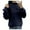 Z02 Navy, variant on Oversized Sweatshirt For Women Casual Comfortable Easy Solid Color Loose Round Neck Blouse Tops Clothes With Pocket