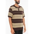 thumbnail image 4 of Mens Classic Charlie Brown Old School Striped Midweight Polo Shirt Street Casual Tshirt, 4 of 5