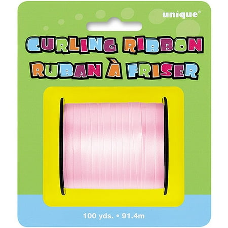 Pastel Pink Curling Ribbon, 100 yds