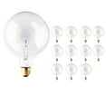 thumbnail image 2 of Bulbrite  Pack of (12) Dimmable G40 Incandescent Light Bulbs with Medium (E26) Base, 2700K Warm White Light White 150 Watt, 2 of 5