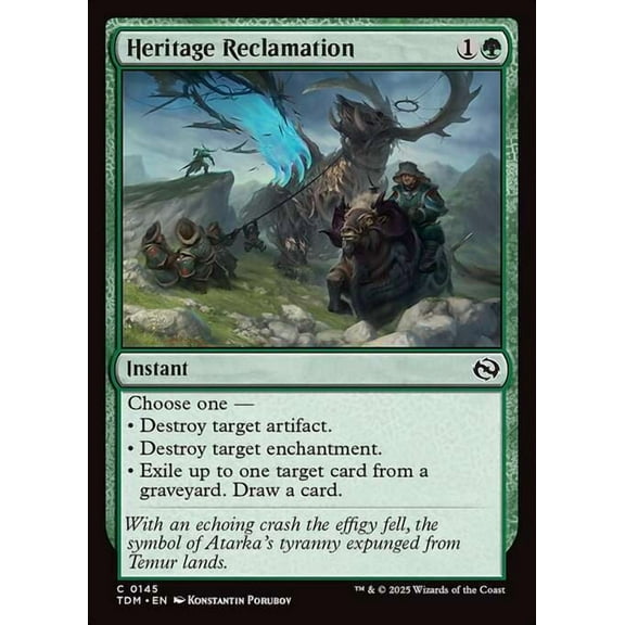 MtG Tarkir: Dragonstorm Common Heritage Reclamation (FOIL) #145