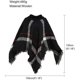 thumbnail image 3 of Ficarrico Poncho de cuello alto para mujer, suéter de punto, capa, chal, abrigo, borlas, cuello alto, Poncho de ala de murciélago, capa de invierno, 3 of 4