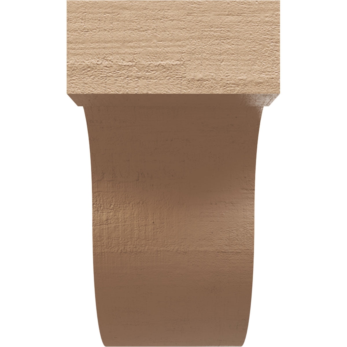 9"W x 27"D x 18"H Classic Del Monte Rough Cedar Woodgrain TimberThane Corbel, Primed Tan