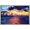 NATURAL, variant on wall26 Framed Canvas Print Wall Art Rainbow Effect Seascape Horizon Nature Wilderness Watercolor Modern Art Rustic Scenic Dramatic Multicolor for Living Room, Bedroom, Office - 16"x24" Blac