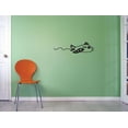 thumbnail image 1 of Custom Decals Airplane Wall Art Size: 16 Inches x 40 Inches Color: Black, 1 of 1