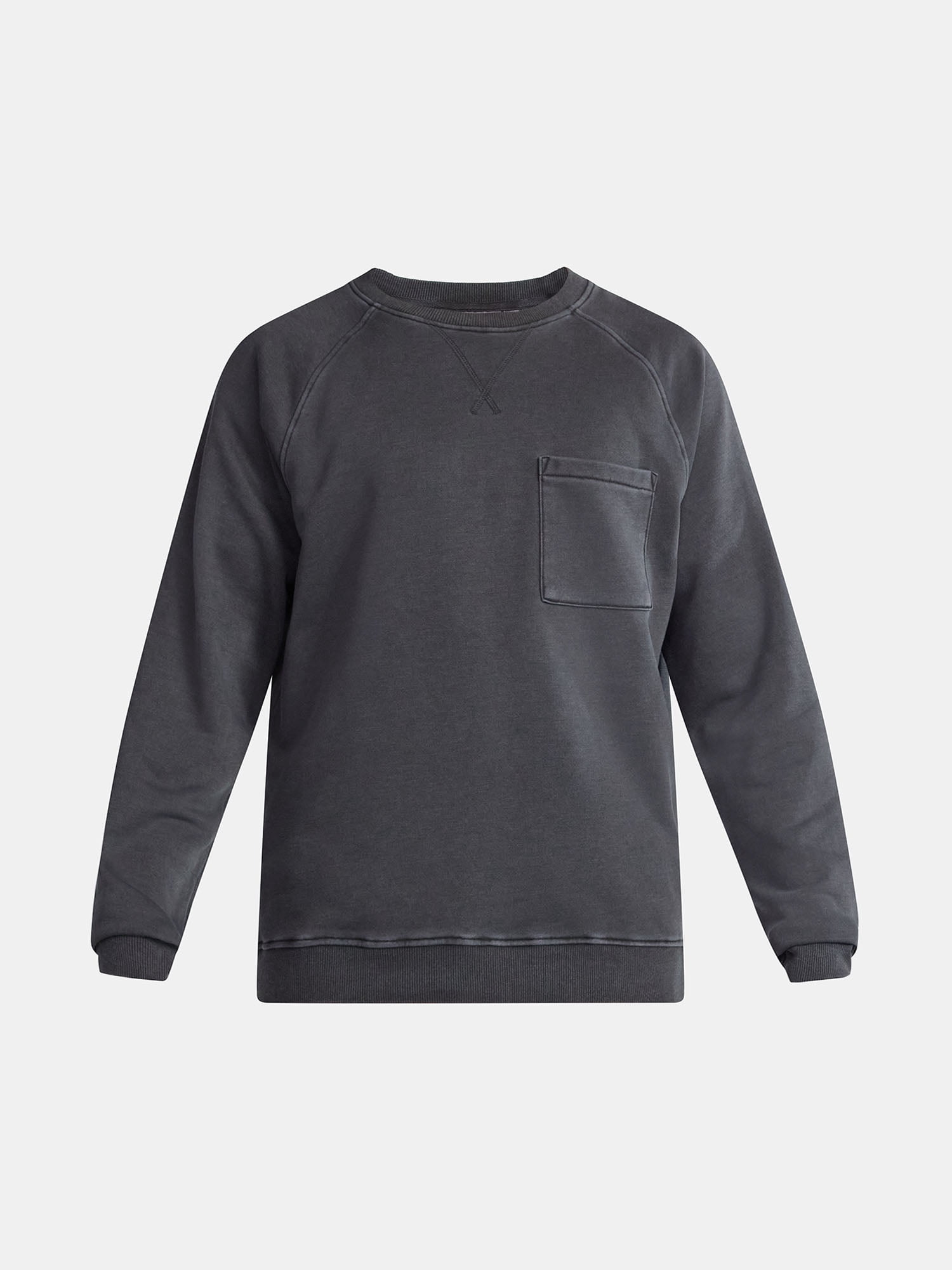 No Boundaries Oversized Crewneck Sweatshirt with Long Sleeves, Men's & Big Men's