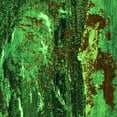 thumbnail image 1 of Ahgly Company Indoor Square Abstract Green Modern Area Rugs, 8' Square, 1 of 4
