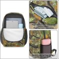 thumbnail image 4 of Camo and Oak Green Pattern 17" School Backpacks for Teens,Waterproof Oxford Fabric,S-Shape Padded Straps for School,Travel,Hiking,Camping, 4 of 6