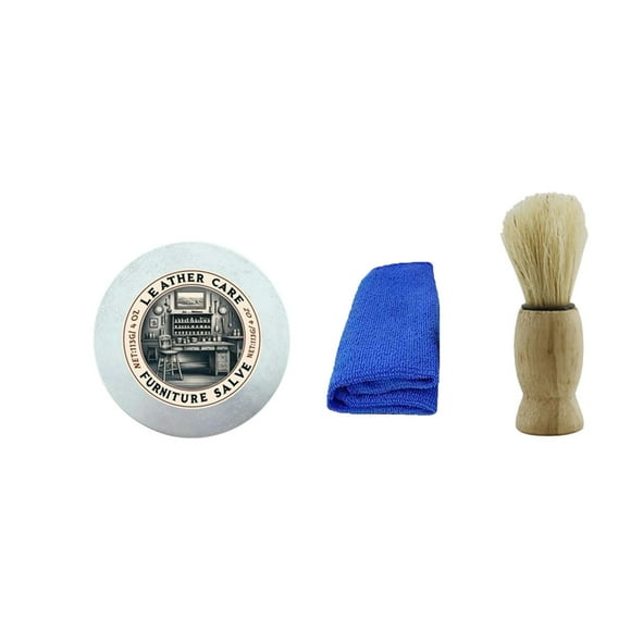 Yhmxh BPA-free Furniture Salve For Leather Leather Salve For Furniture Leather Furniture Salve And Brush Furniture Salve Brush Furniture Salve Furniture Salve For Wood Cleaning Supplies
