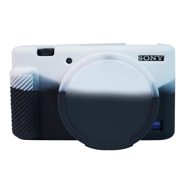 Funda de silicona Easy Hood para cámara Sony ZV-1 en blanco y negro