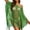 Green, variant on Crochet Cover Ups for Women Beach Hollow Out Swim Cover Up Scolid Color Knit Fringed Edges Summer Outfits(Orange)