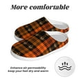 thumbnail image 6 of Goofa Halloween Tartan Plaid Print Womens Mens Cotton Lightweight House Slippers , Washable Home Slippers,Indoor Comfy Bedroom Cozy Slippers-40/41, 6 of 7