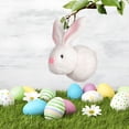 thumbnail image 5 of hulanddfd Easter Felt Bunny Ornaments, Cute Bunny Plushes Pendants Easter Hanging Decorations for Wall Tree Mantle Spring Party Favors(White), 5 of 6