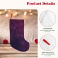 thumbnail image 4 of Salouo Black Dark Blue Purple Print Christmas Decorations Stockings 1 Pack 18'' Xmas Stockings Holiday Stocking Personalized Farmhouse Decor for Home Family Party Tree, 4 of 7