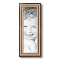 ArtToFrames 5" x 15" Anique Silver Picture Frame, 5x15 inch Silver Wood Poster Frame (WOM-4964)
