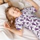 thumbnail image 5 of Balery Violets Flowers Conjunto de Pijama Infantil de Manga Corta con Estampado – Ropa de Dormir de Algodón Suave-4X-Large, 5 of 6