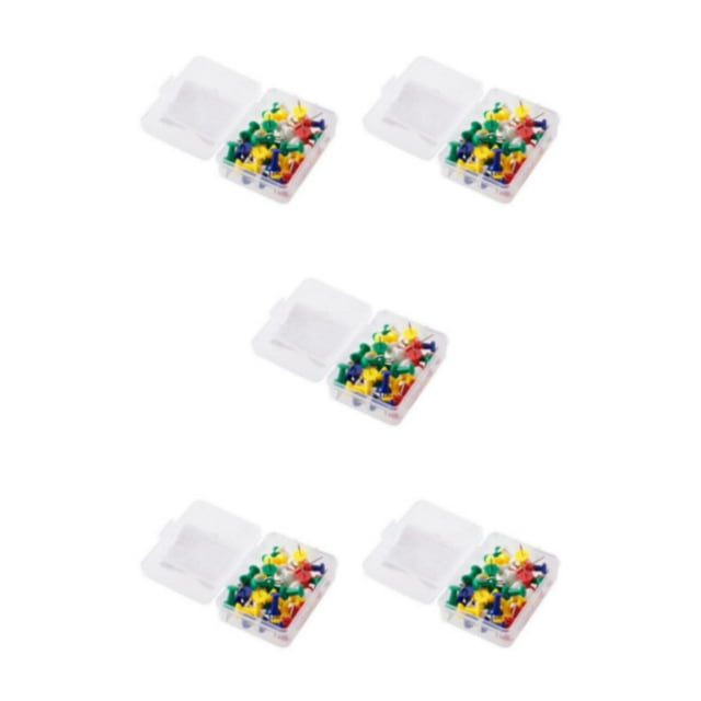 VONKY 35pcs ABS Push Pin Set For Multicolor Paintings - Wide Application Durable And Convenient Thumbtacks colour mixture 5Set