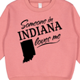 thumbnail image 3 of Inktastic Someone in Indiana Loves Me Toddler Sweatshirt, 3 of 4