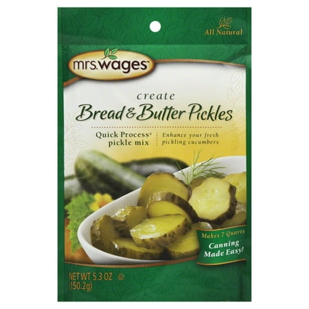 (3 Pack) Mrs. Wages Bread Butter Pickle Mix 5.3 (Best Bread And Butter Pickle Recipe)