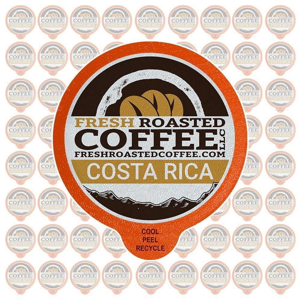 Fresh Roasted Coffee, Costa Rican Tarrazu Coffee Pods, Medium Roast, K