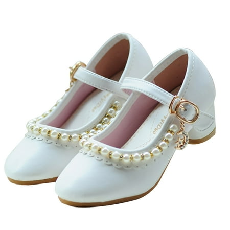 

Hawee Dress-up Pumps Pearl-Lined Princess Dress Shoes (Toddler Girls & Little Girls & Big Girls)