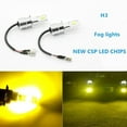 thumbnail image 6 of Super Bright H3 CSP LED Fog Light Bulbs Conversion Kit 80W 2000LM 3000K Yellow, 6 of 6