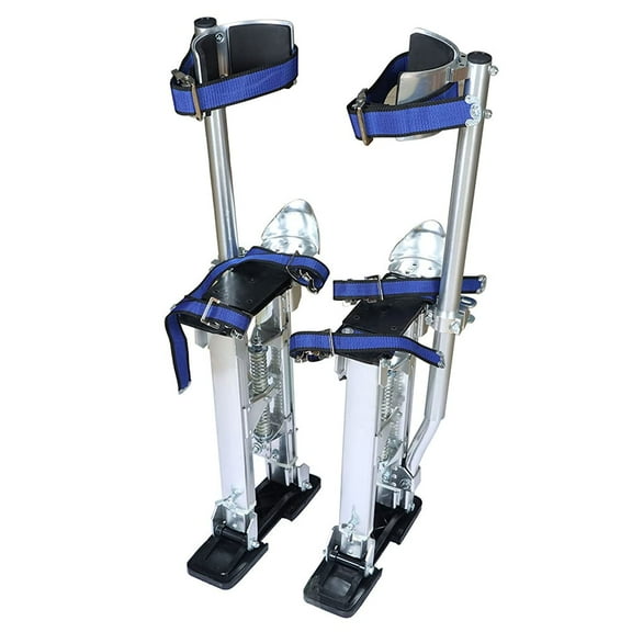 EPOTOOR Drywall Stilts 15-23Inch Adjustable Aluminum Tool Stilt for Painting Painter or Cleaning Silver