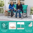 thumbnail image 6 of Outdoor Swing Cushions 40”, Porch Swing Cushions Thicken 4", Anti-Fading Patio Swing Chair Pads, Waterproof Bench Cushions, Swing Chair Cushion for Outdoor Canopy Swing Glider, 6 of 7