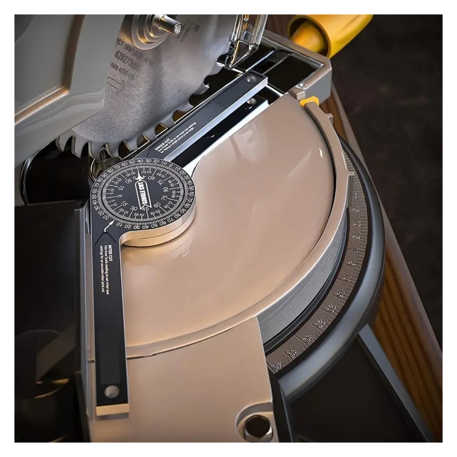 1pc 360 Aluminium Alloy Degree Miter Saw Protractor High Accuracy Angle Finder Gauge ,Water-Proof & Dust Resistant