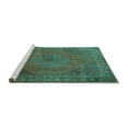 thumbnail image 2 of Ahgly Company Machine Washable Indoor Rectangle Persian Turquoise Blue Traditional Area Rugs, 4' x 6', 2 of 4