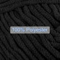 thumbnail image 5 of Uxcell 2Skeins Velvet Yarn Blanket Yarn 2x100g/7.1oz Polyester Soft Knitting Chenille Yarn Black, 5 of 7