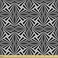 thumbnail image 1 of Abstract Sofa Upholstery Fabric by the Yard, Illusionary Streaks in a Monochromatic Layout Stripes Modern Art, Decorative Fabric for DIY and Home Accents, Charcoal Grey and White by Ambesonne, 1 of 5