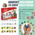 thumbnail image 1 of Hebilla intelectual, juego de 24 piezas de caja ciega de descompresión musical para pellizcos, juego de calendario navideño, juguete de laberinto de bolas Luban de metal en stock, 1 of 5
