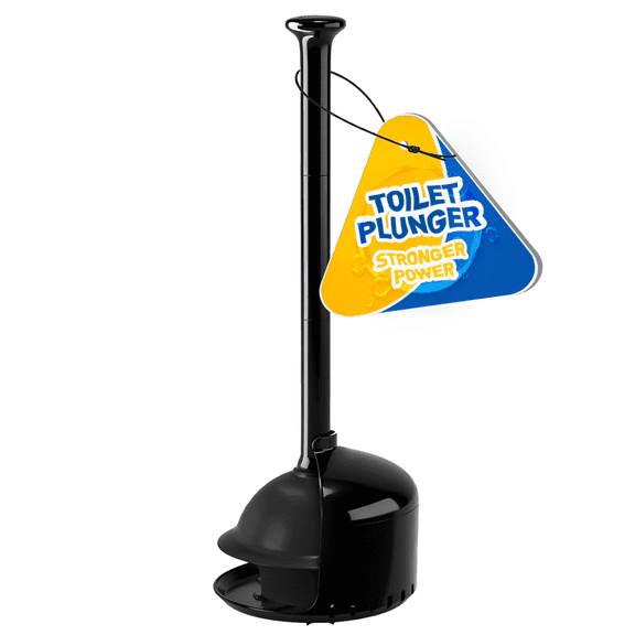 propuri Toilet Plunger with Holder, Plungers for Bathroom with Holder, Toilet Plunger with Cover, Bathroom Plunger, Bathroom Decor, Toilet Bowl Cleaners, Bathroom Accessories, Black