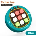 thumbnail image 2 of QianGlow Electronic Tic-Tac-Toe Handheld Game, 3-in-1 Puzzle with Memory Flash Mode, Portable Travel Brain Teaser Game for All Ages, Stocking Stuffer, Family Game Night Gift-Sky Blue, 2 of 8