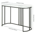 thumbnail image 5 of Evelyn&Zoe Beatrice 44" Wide Oval Writing Desk in Blackened Bronze, 5 of 7