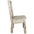 thumbnail image 5 of Montana Collection Side Chair w/ Laser Engraved Bear Design, Clear Lacquer Finish, 5 of 5