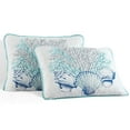 thumbnail image 3 of Caribbean Joe  Coastal 3PC Quilt Set Beach Delight Aqua - Full - Queen, 3 of 5