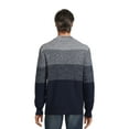 thumbnail image 2 of Tribekka 44 Men's Gradient Mock Neck Quarter Zip Sweater with Long Sleeves, Sizes S-2XL, 2 of 5