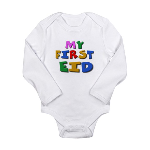 CafePress - My First Eid Infant Creeper Body Suit - Long Sleeve Infant Bodysuit