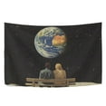 thumbnail image 6 of Yayeee Tapestry Wall Hanging for Bedroom 60" x 40" Living Room Home Wall Art Decor, Sitting On The Moon, 6 of 7