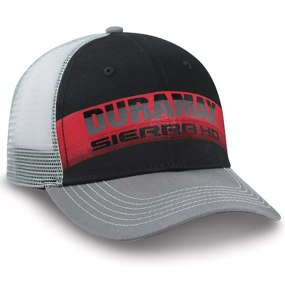 GMC Sierra HD Duramax Red, Black, Gray Mesh Trucker Hat